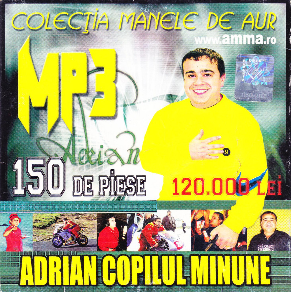 CD Manele: Adrian Copilul Minune - 150 piese mp3 ( Colectia Manele de aur )  | arhiva Okazii.ro