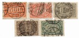 Germania - Valori noi, 1922-1923 - valori obliterate