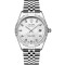 Ceas barbatesc Tevise Clasic Mecanic Automatic Analog Otel Elegant Data Argintiu
