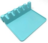 Suport Silicon Lingura Polonic Bucatarie Termorezistent Antiderapant Diverse Culori 16cm
