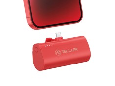 Baterie externa Tellur PD202 5000mAh, QC3.0 18W + PD20W, USB-C, rosu