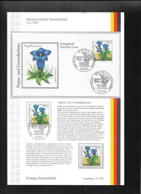 Germania FDC 13c.1991 foto