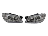 Set faruri tuning SUBARU IMPREZA (GD/GG), 10.2005-09.2007, Taiwan, partea stanga+dreapta, pozitie pe LED;tip bec H1+H1; manual; transparent, argintiu
