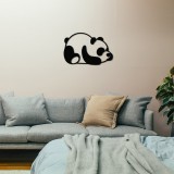 Cumpara ieftin Tablou metalic Panda Negru 35x50 cm