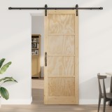 VidaXL Ușă Glisantă cu Set de Accesorii 78x211 cm Lemn Masiv Pin
