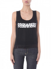 Top dama Dsquared2 TOP WITH LOGO S75NC0918 S52626900 Negru foto