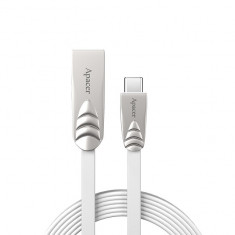 Cablu USB 2.0 A tata - USB-C, 1m, argintiu, DC112 Apacer