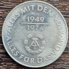 (M234) MONEDA GERMANIA DEMOCRATA (RDG, DDR) -10 MARK 1974, COMEMORARE 25 ANI DDR