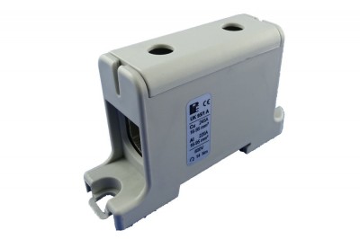 Clema terminala conexiune 1 pol gri Cu-Al 2x95mm &amp;sup2;, , , , , , , montare pe sina DIN 35mm 220A (Al) 245A ( Cu) foto