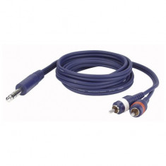 Cablu audio Jack 6.3 stereo la 2 RCA tata, 3 m , DAP-Audio FL-353-3m foto