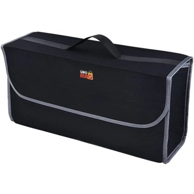 Organizator portbagaj Linomag&amp;reg;, Prevazut cu banda velcro pentru fixare, 50x24x17cm, Negru foto