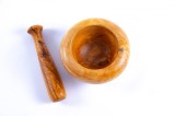 Mojar cu pistil Rotund din lemn de măslin