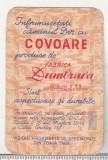 bnk cld Calendar de buzunar 1966 - Covoare Dumbrava Sibiu