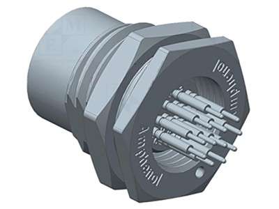 Conector M12 soclu mamă AMPHENOL LTW cod A-DeviceNet / CANopen foto