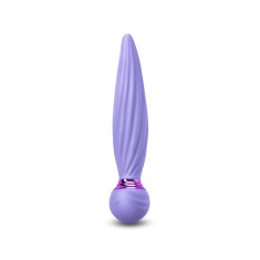 Vibrator Rotativ Sugar Pop Twist, 7 Moduri, USB, Silicon, Mov, 16 cm