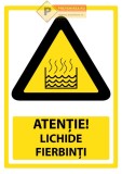 Semn pentru lichide fierbinti