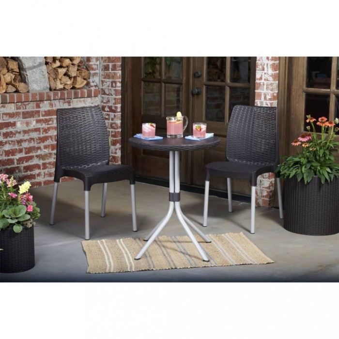 Keter Set mobilier de exterior Chelsea, grafit, 223562 420031
