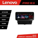 Navigatie Audi Q3 2011-2018 Lenovo PRO 8+256 12.3 inch qled android 4G DSP gps internet Kit-q3