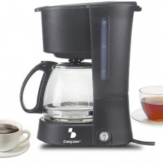 Aparat de cafea BEPER BC.060 Americano 600ml, indicator apa, ABS, anti-picurare, negru - RESIGILAT