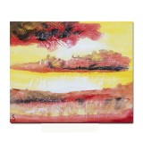 Tablou abstract pictat manual, Fantezie in abstract 12, 60x50cm ulei pe panza in relief efect 3D, gata de agatat pe perete