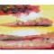 Tablou abstract pictat manual, Fantezie in abstract 12, 60x50cm ulei pe panza in relief efect 3D, gata de agatat pe perete
