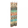 VidaXL Cuier de perete cu 6 c&acirc;rlige, 120 x 40 cm, HOME IS 245848
