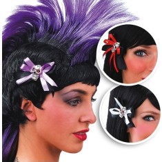 Set 2 Clame de par Craniu Halloween, Multicolor