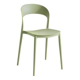 Cumpara ieftin Scaun stivuibil Mobikon plastic verde 44x47x77 cm, potrivit pentru interior si exterior