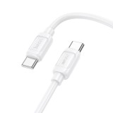 Cablu USB-C la USB-C HOCO X115 Surpass PD 240W, 5A, 1m, Alb