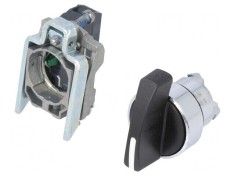 Comutator Rotativ 22mm Negru NO 3A 240VAC 0.55A 125VDC