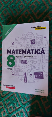 MATEMATICA ALGEBRA GEOMETRIE CLASA A 8 A PARTEA I ANTON NEGRILA foto