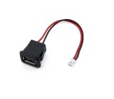 Mufa USB2.0 mama panou tip A 1 port gabarit mic cu 2 fire 18xH10mm