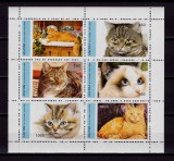 Cumpara ieftin ✅(C44)Abhazia , &quot; Pisici &quot; serie in bloc , MNH