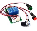 Controler regulator de viteza motor, PWM, DC 6-24V, 3A cu schimbare sens de rotatie
