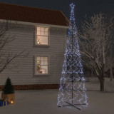 Brad de Craciun conic, 3000 LED-uri, alb rece, 230x800 cm GartenMobel Dekor, vidaXL