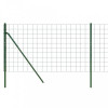 Gard plasa de sarma, verde, 1,1x10 m, otel galvanizat GartenMobel Dekor, vidaXL