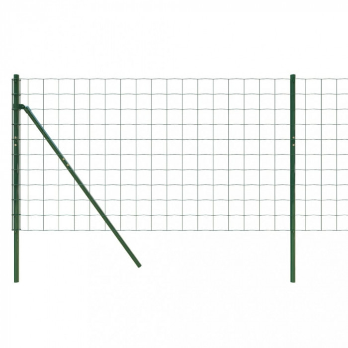Gard plasa de sarma, verde, 1,1x10 m, otel galvanizat GartenMobel Dekor