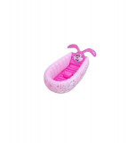 Cadita gonflabila pentru bebelusi 100 x 60 x 28 cm roz