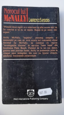 LAWRENCE SANDERS-NOROCUL LUI MCNALLY foto