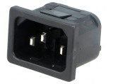 Conector Alimentare AC Soclu Tată 10A 250V IEC 60320