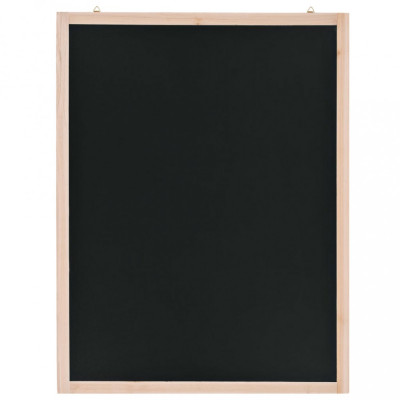 vidaXL Tablă neagră pentru perete, lemn de cedru, 60 x 80 cm foto