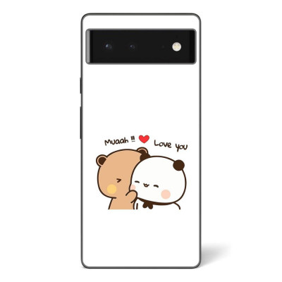 Husa compatibila cu Google Pixel 6 Silicon Gel Tpu Model Bubu Dudu Muaah Love You foto