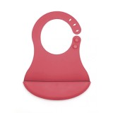 Baveta din silicon BabyJem (Culoare: Maro)