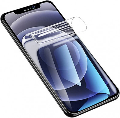 Folie protectie, silicon hidrogel, pentru iPhone 14 Plus, ecran, regenerabila foto