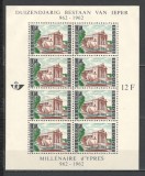 Belgia.1962 1000 ani orasul Ypres-Bl. MB.45