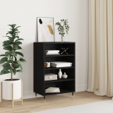 vidaXL Dulap &icirc;nalt, negru, 57x35x90 cm, lemn compozit