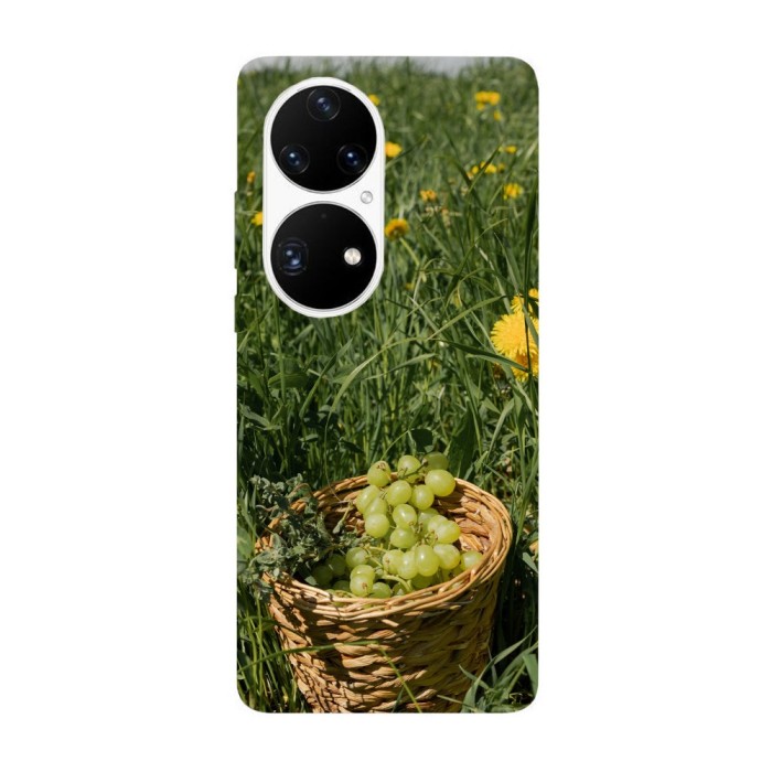 Husa compatibila cu Huawei Mate 40 model Grapes basket, Silicon, TPU, Viceversa