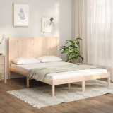 vidaXL Cadru de pat fără saltea, 140x200 cm, lemn masiv pin