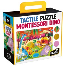 Headu - Montessori puzzle tactil dinozauri foto