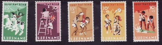 C1611 - Surinam 1966 - Pt.copii 5v.neuzat,perfecta stare